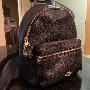 Mini Pebble Leather COACH BACKPACK